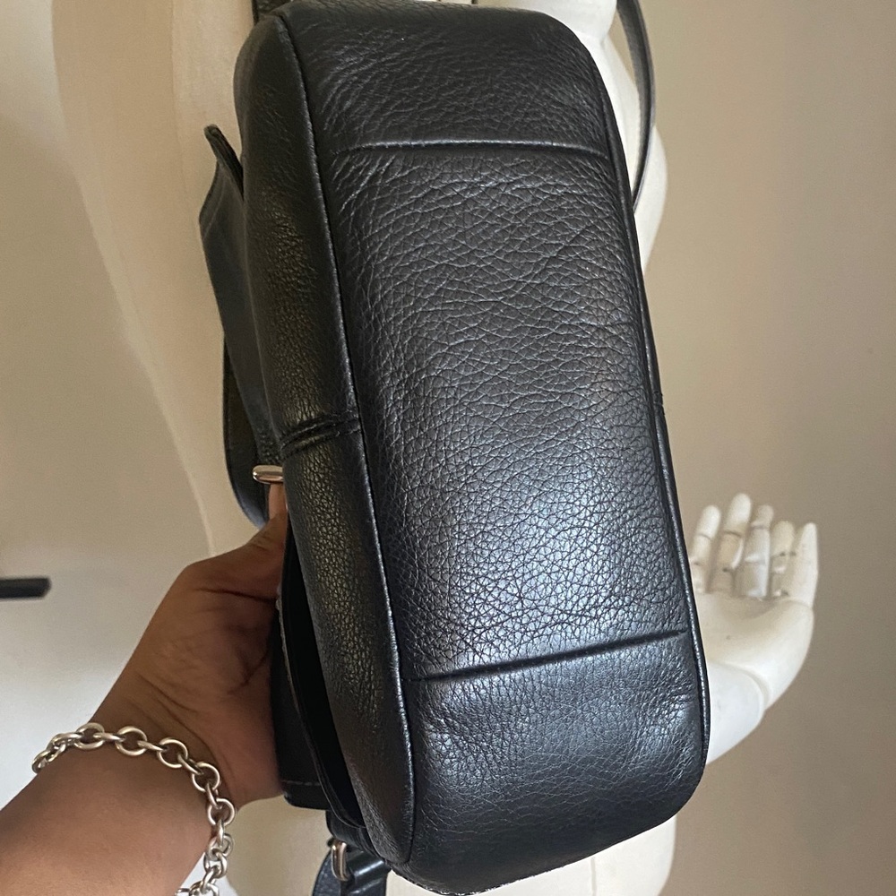 Coach Black Pebbled Leather Crossbody with Turnlock - Picture 3 of 7